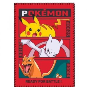 Aymax Plaid Pokémon - Prêt Pour La Bataille - Rouge