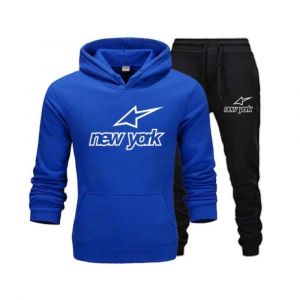 Jogging Enfant New York Etoile Bleu Royal (Taille 3/4 Ans,Couleur Bleu)