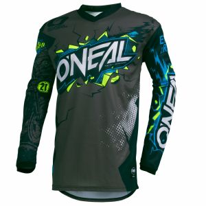 O'neal Element Villain Kids Maillot de motocross Gris M