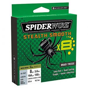 Image de Spiderwire Tresse 8 Brins Stealth Smooth8-0.11mm - 10.3Kg - 300m - Moss Green - 1515595
