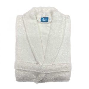 Peignoir de bain Col Ch&acirc;le - Couleurs Peignoirs - Blanc-White, Taille - XL