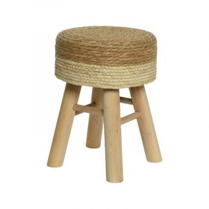 Tabouret bas algue naturel Ø 29 x 40 cm - Nos Envies Déco