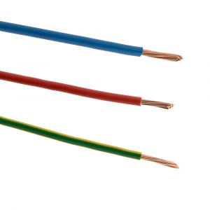 Zenitech Set de 3 câbles électriques H07V-R 6mm² - 25m