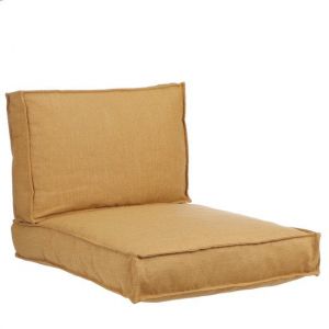 Collection In The Mood Coussins de chaise Salvador - L60 x L80/40 x H12 cm - Jaune