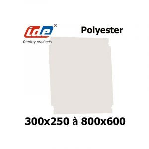 Image de Ide Plaque de montage polyester pour coffret polyester (HxL) 600x400