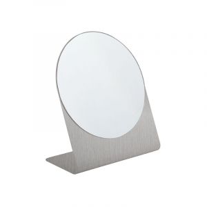 Spirella Miroir rond à poser Inox ALENA Brushed - Brossé