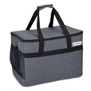 Alpina Cool Bag 30 L - Sac à lunch - Isolé - Chaud et froid - Gris