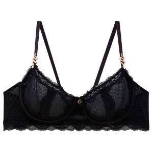 Pomm'Poire Soutien-gorge corbeille noir Poison