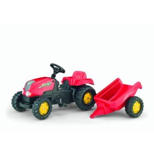 Rolly Toys Tracteur à pédales Rolly Kid avec remorque