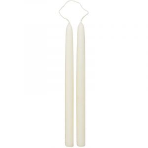 Atmosphera Cr&eacute;ateur d'int&eacute;rieur - Lot de 2 Bougies B&acirc;ton Hugo 30cm Ivoire