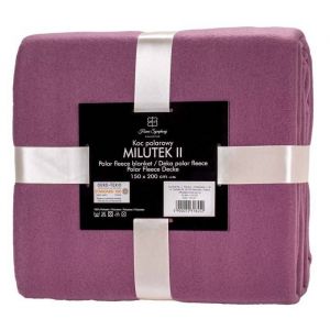 Couverture Polaire Couverture Doudou Couverture canapé Couverture Salon avec Bords Cousus Violet 150x200 cm