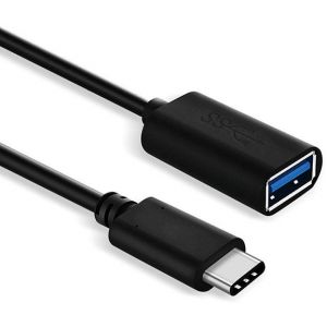 Akashi Adaptateur USB Femelle vers USB-C Mâle Noir