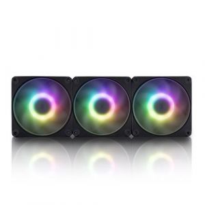 Inwin Mercury AM120S Boitier PC Ventilateur 12 cm Noir, Blanc 3 pièce(s)