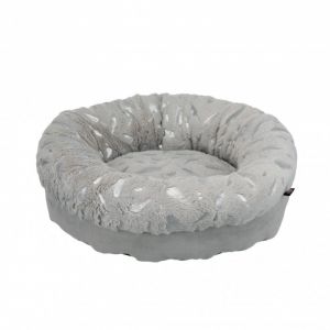 Trixie Coussin Feather - D 50cm gris argent