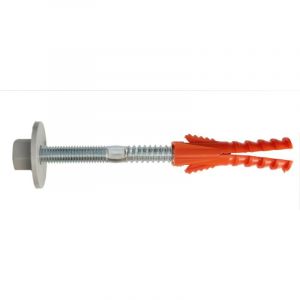 NoviPro FIXATION CE PAROI PLEINE, VIS 2 FILETS 10X120, ÉCROU NYLON SANS ÉPAULEMENT 4 POINTS D'ANCRAGE RÉF NOV92525