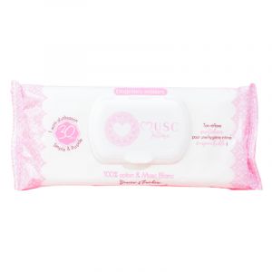 Musc Intime Toallitas Íntimas Algodón Almizcle Blanco 30uds