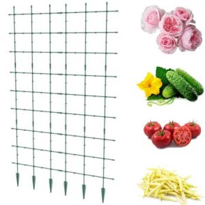 Support de jardin - BOTLE - Treillis pergola 120x180 cm - Vert - Plantes grimpantes - Durable