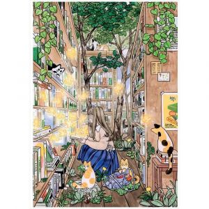 Puzzle 1000 pi&egrave;ces : Dans la for&ecirc;t des livres