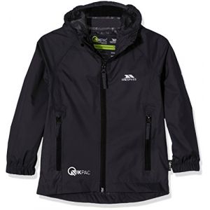 Trespass Qikpac Jacket Vestes coupe-pluie Homme Gris foncé FR L (Taille Fabricant 9/10)