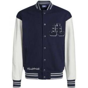 Veste de Jack & Jones Junior - JORCole OS JNR - Veste Teddy - 140 à 176 - pour garçons - bleu/blanc