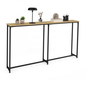 Idmarket Console bout de canapé detroit table d'appoint gain de place design industriel