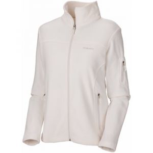 Columbia Polaire Zippé pour Femme, FAST TREK II JACKET, Polyester en Micropolaire, Blanc (Sea Salt), Taille: XS, EL6081