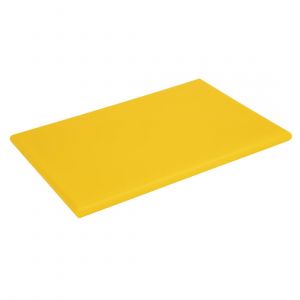 Hygiplas Planche à découper épaisse haute densité jaune