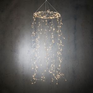 Image de Edelman Luca Lighting - Chandelier Classic White 240led IP44 with Timer - l100xd30cm