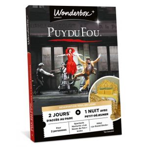 Connect Wonderbox - Coffret cadeau - Puy Du Fou - Séjour Premium pour 2 - 2 jours daccès au parc - 1 nuit avec petit-déjeuner