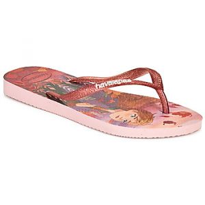 Havaianas Tongs enfant KIDS SLIM FROZEN - Couleur 35 / 36,31 / 32,27 / 28,29 / 30,33 / 34 - Taille Rose