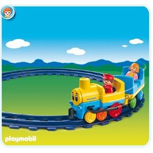 Image de Playmobil 6760 - 1.2.3 : Train et rails