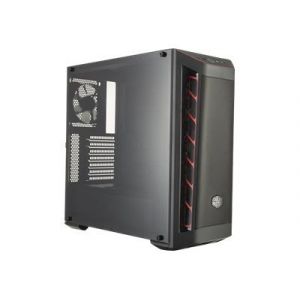 Cooler master MasterBox MB511 - Tour midi - ATX - pas d'alimentation (ATX) - noir, rouge - USB/Audio