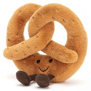 Jellycat Peluche bretzel amuseable - l = 18 cm x h =18 cm