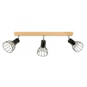 Plafonnier 3 Têtes Design "Megan" 52cm Bouleau Prix