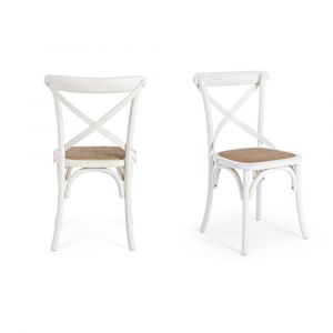 Hellin Chaise bistrot en rotin (lot de 2) - ESTAMINET