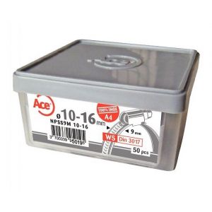 Acton Collier de serrage bande non perfor&eacute;e A4 DIN 3017 W5 - NPSSM9 25-40