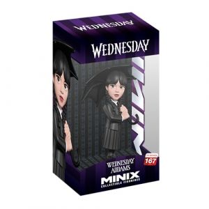 Minix TV Series #167 - Wednesday - Mercredi Addams Parapluie - Figurine &agrave; Collectionner 12 cm