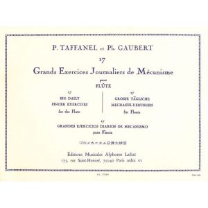 Hamelle & Leduc Taffanel Paul/gaubert Philippe - 17 Grands Exercices Journaliers De Mecanisme...