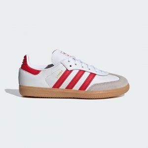 Adidas Samba Og Blanc/rouge - Enfant -