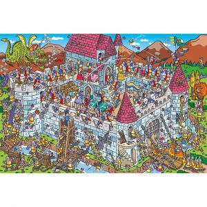 Schmidt Puzzle 200 pièces : Vue sur le château des chevaliers