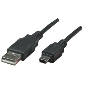 Manhattan 333375 - Câble USB 2.0 type A/mini-B m/m 1,8 m