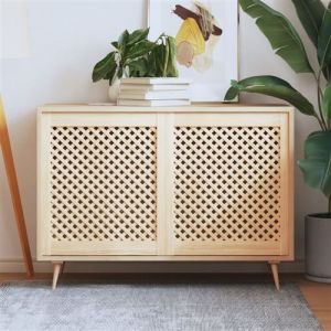 VidaXL Portes d'armoires en treillis 2 pcs 59,5x69 cm pin massif