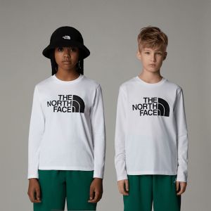 The North Face T-shirt À Manches Longues Easy Pour Enfant Tnf White Taille S male
