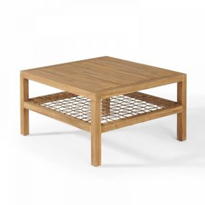 Image de Oviala Table basse de jardin Seychelles Bois Marron