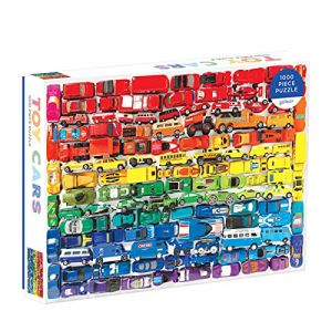 Galison Puzzle 1000 pièces : Voitures arc-en-ciel