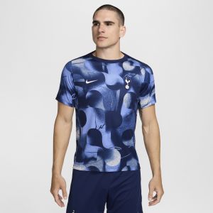 Nike Tottenham T-shirt d'Entraînement Dri-FIT Academy Pro Avant-Match - Bleu Marine/Blanc, pointure Small - ['Bleu'] - Taille Small