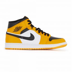 Jordan Air 1 Mid Noir/jaune/blanc