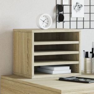 VidaXL Organisateur de bureau chêne sonoma 36x26x29,5 cm