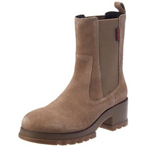 Kickers Boots Cuir Kick Happy Gris