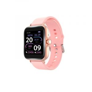 Denver Electronics Montre connectée SWC-363 avec moniteur de santé tactile Bluetooth 5.0, rose
